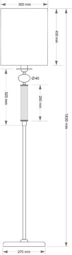 Торшер Kutek Lea LEA-LS-1(P/A)