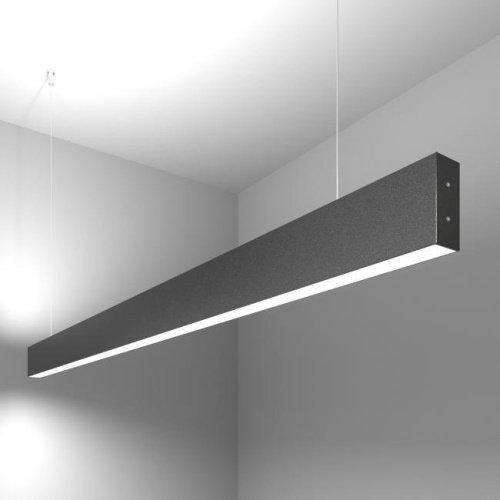 101-200-40-128-6500-a042947 Светильник подвесной Elektrostandard Grand Линейный светодиодный подвесной двусторонний светильник 128см 50W 6500K черная шагрень (101-200-40-1