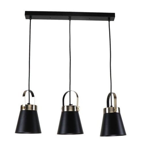 MD.3607-3-P BK+AB Светильник подвесной IMEX MD.3607-3-P BK+AB