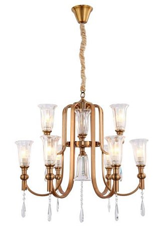 LDP 8041-6+3 S.GD Подвесная люстра Lumina Deco Rionella LDP 8041-6+3 S.GD