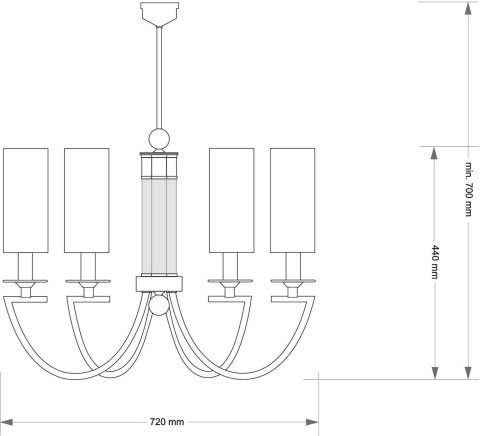 Потолочная люстра Kutek Lea LEA-ZW-4(BN/A)