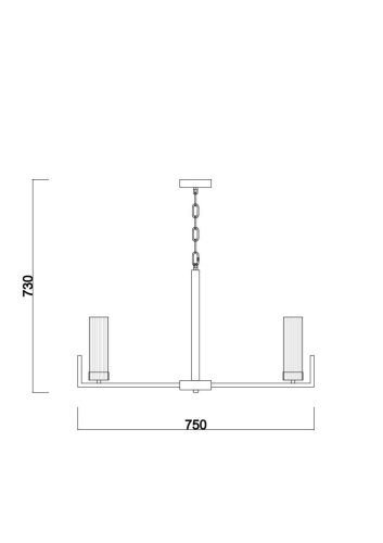 FR5214PL-08CH Подвесная люстра Freya Adeline FR5214PL-08CH