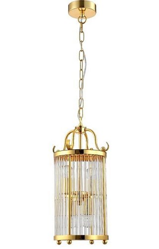 TADEO SP4 D200 GOLD/TRANSPARENTE Светильник подвесной Crystal Lux Tadeo TADEO SP4 D200 GOLD/TRANSPARENTE