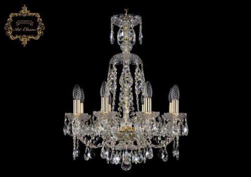 Подвесная хрустальная люстра 11.21 Art Classic 11.21.8.165.XL-61.Gd.Sp
