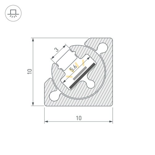 Профиль Arlight Sl-Kant 055323