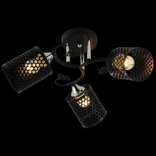 Потолочная люстра 11320-0.3-03 BK+CR