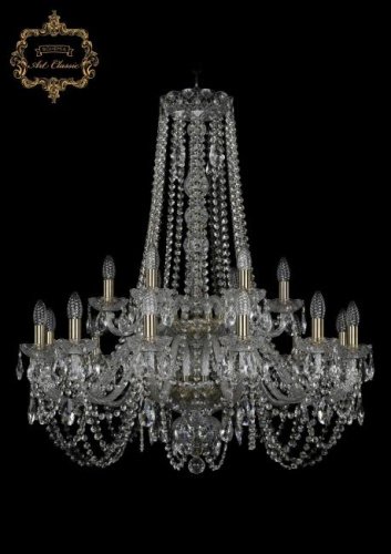 11.11.12+6.300.2d.h-94.Br.Sp Подвесная хрустальная люстра 11.11 Art Classic 11.11.12+6.300.2d.h-94.Br.Sp