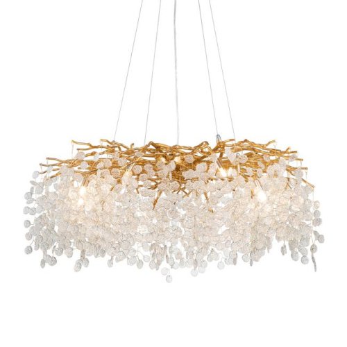 FTB006R-100 brass/clear Подвесная люстра Delight Collection Shiro-noda FTB006R-100 brass/clear