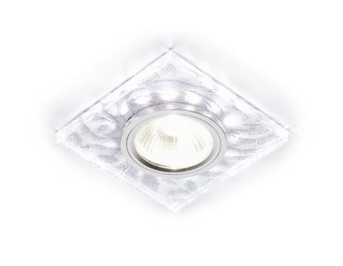 Встраиваемый светильник с узорами Led S234 W/CH/WH Ambrella