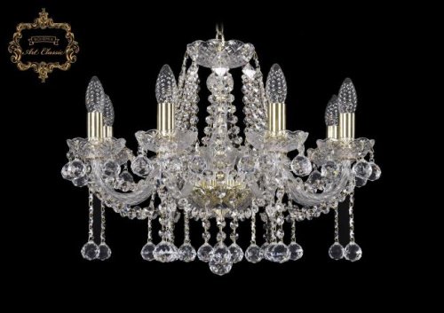 11.12.8.195.Gd.B Подвесная хрустальная люстра 11.12 Art Classic 11.12.8.195.Gd.B
