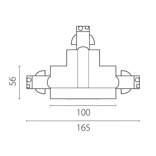 Коннектор для шинопровода Lightstar Quattro 503137-RPSL