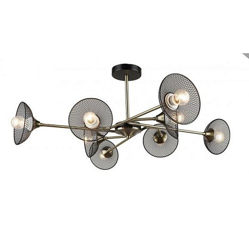 MD.5700-8-S-AB+BK Потолочная люстра IMEX MD.5700-8-S-AB+BK