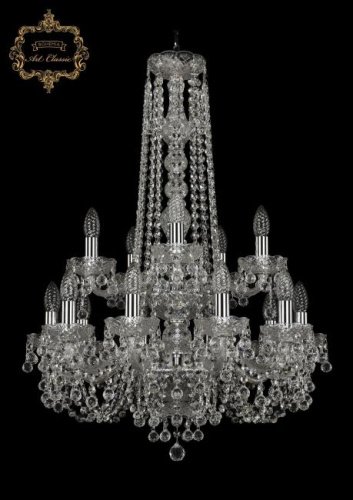 Подвесная хрустальная люстра 11.26 Art Classic 11.26.10+5.200.2d.h-84.Cr.B