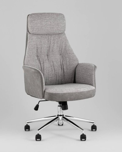 Офисное кресло Stool Group YF-0515 ZE119A-14+FH-64 l.grey retr
