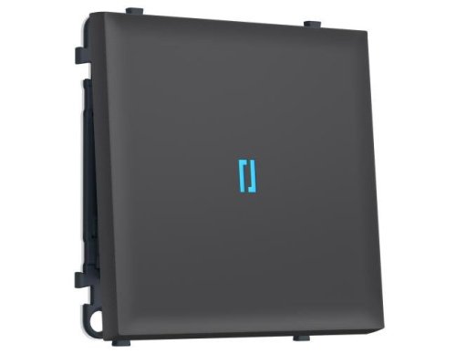 MS902060 MS902060 Комплект механизма 1-кл выключателя с самовозвратом с подсветкой 10000K SIGMA Графит Мягкое касание QUANT PRO (SP9020, PR113, G17B)