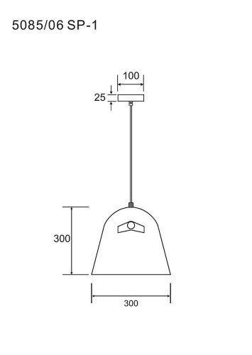 Светильник подвесной Divinare Platea 5085/06 SP-1