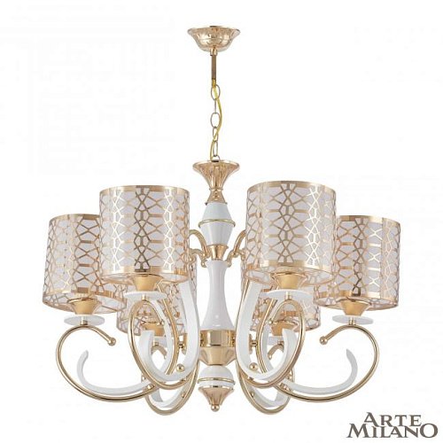 301237/6 Wh/Gd Подвесная люстра Arte Milano Florentia-1237 301237/6 Wh/Gd