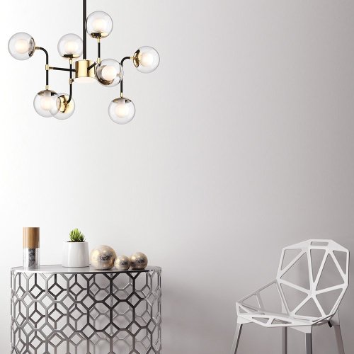 Люстра на штанге Zumaline Riano P0454-08C-SDGF