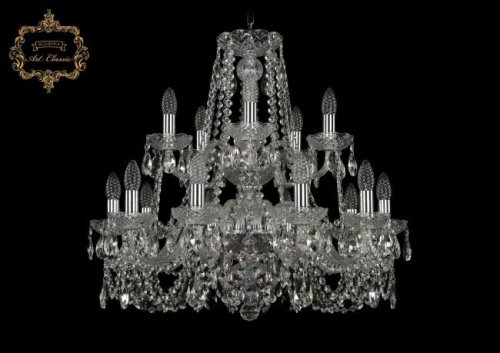11.11.10+5.240.2d.Cr.Sp Подвесная хрустальная люстра 11.11 Art Classic 11.11.10+5.240.2d.Cr.Sp