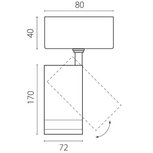 Светильник спот Lightstar Canno Pro C4207SO