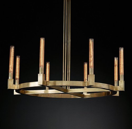 KM0550P-8 brass Люстра на штанге Delight Collection Cannele KM0550P-8 brass
