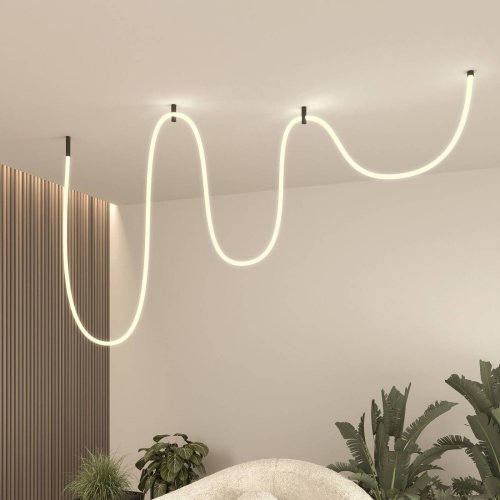 Светодиодный шнур Elektrostandard Full light Гибкий неон 336Led 12W IP20 3000K Full light круглый теплый белый, 5 м (24V 12W 336Led 2835 IP20)