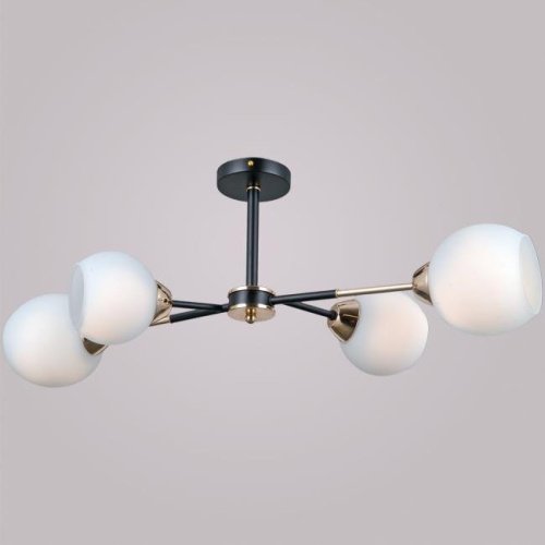 IL0715-4CSQ-24 BK GD LIBRA Потолочная люстра ILLUMICO IL0715-4CSQ-24 BK GD LIBRA
