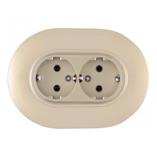 Розетка Arte Milano Set08-2 SET08-double-40-2 shampan