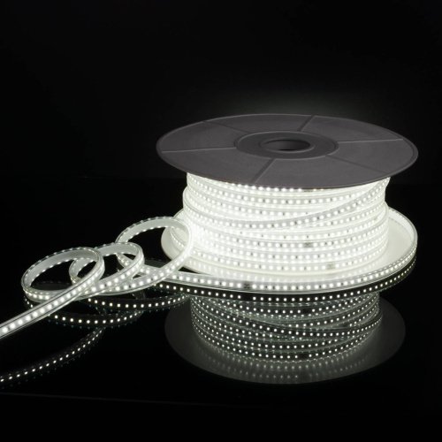 LED лента Elektrostandard LS015 220V Лента светодиодная 220V 14,4W 120Led 2835 IP65 6500 холодный белый, 50 м (LS015 220V) a053640