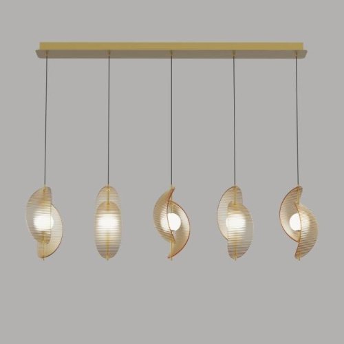 MD24030035-5B brass/amber Светильник подвесной Delight Collection MD24030035 MD24030035-5B brass/amber