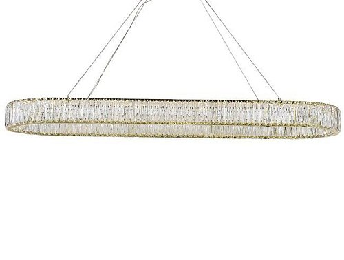 8240N/140 oval gold Подвесная люстра Newport Crystal 8240N/140 oval gold