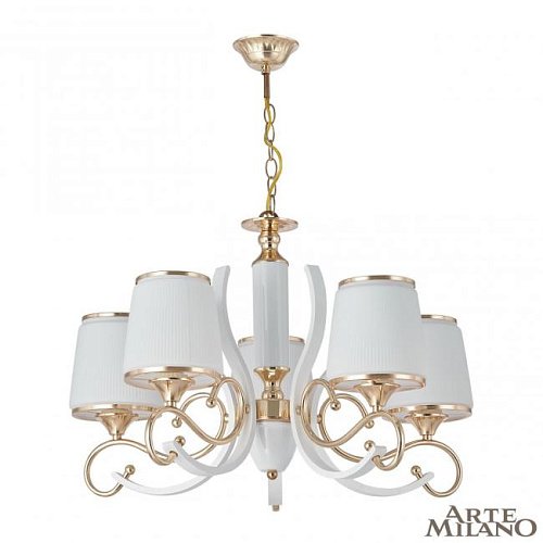 303857/5 Wh/Gd Подвесная люстра Arte Milano Florentia-3857 303857/5 Wh/Gd