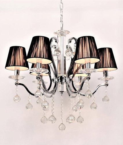 LDP 8033-6 BK Подвесная люстра Lumina Deco Bellisica LDP 8033-6 BK