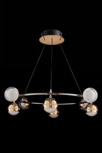 LE7709/8 Black Chrome/Gold Подвесная люстра LEON Lilith LE7709/8 Black Chrome/Gold