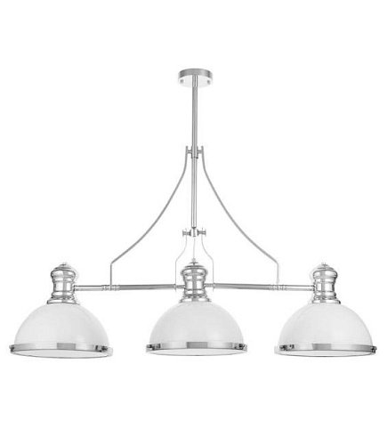 LDP 710-3 WT+CHR Потолочная люстра Lumina Deco ETTORE LDP 710-3 WT+CHR