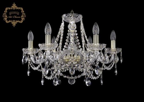Подвесная хрустальная люстра 11.25 Art Classic 11.25.6.200.Gd.Sp