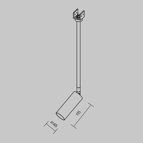 Трековый светильник Maytoni Focus Led O-TR01-2-P-8WW3K