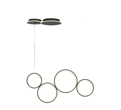 Подвесная люстра Мелодия Света PS8185-4 BK 000057023