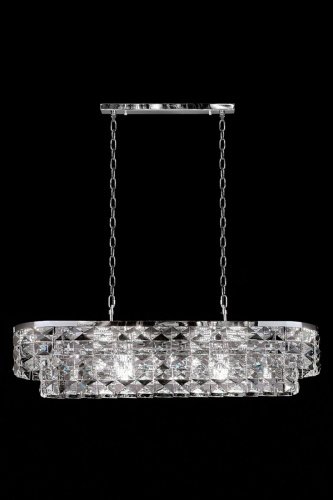 LE3003/1200L CH Подвесная люстра LEON Cristal LE3003/1200L CH