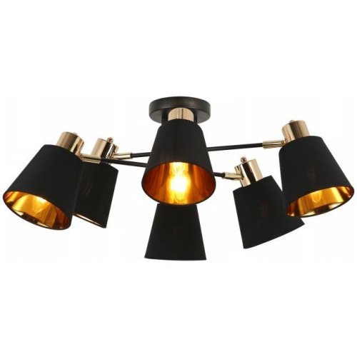 Потолочная люстра ILLUMICO IL6116-6COU-79 BK GD Abelie