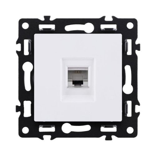 Розетка телефонная RJ11, белый Kollinger Asthetik AS-019WH