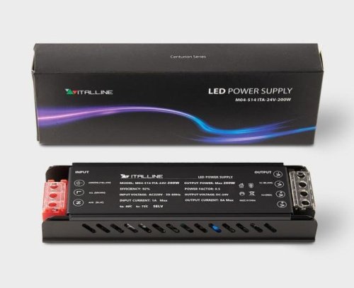 Блок питания к светодиодным лентам M04-509/510/511/512 Italline M04-514 ITA-24V-200W