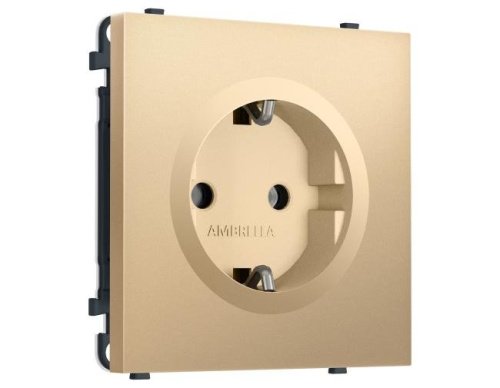 MS886010 MS886010 Комплект механизма электрической розетки SIGMA Золото Мягкое касание 50Hz 2P+E с/з 16A-250V QUANT PRO (SP8860, PR141)