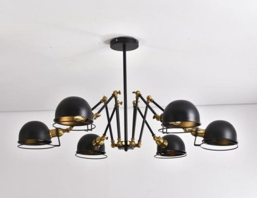 Люстра на штанге Lumina Deco Valmonti LDP D015-6 BK