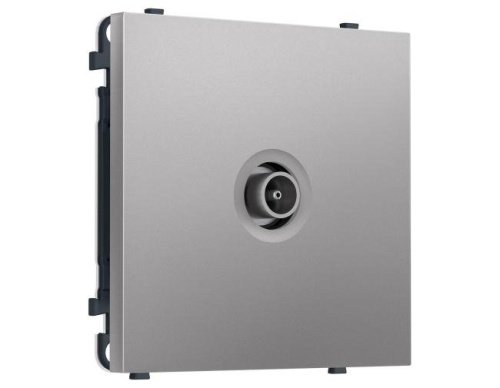 MS513010 Комплект механизма TV розетки оконечной SIGMA Сталь матовый 50-870 MHz 1dB QUANT PRO (SP5130, PR202)