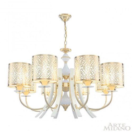 306067/8 Wh/Gd Подвесная люстра Arte Milano Florentia-6067 306067/8 Wh/Gd
