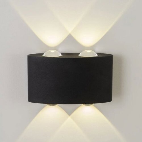 AM307-4X1 W BK 4000K Уличный настенный светильник AM Group Am307 AM307-4X1 W BK 4000K