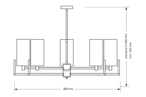 Люстра на штанге Kutek Nemi NEM-ZW-5(Z)