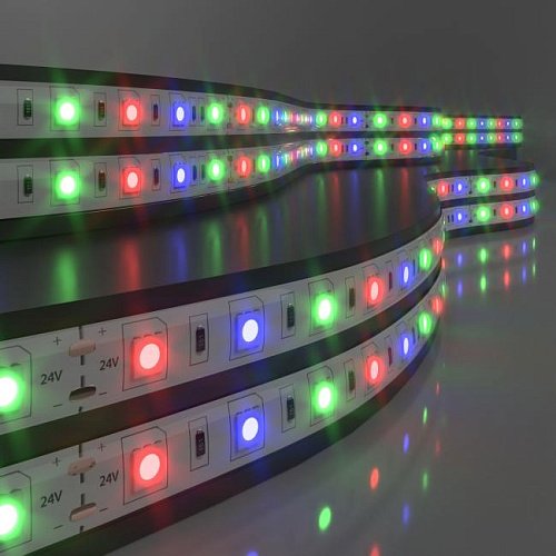 Лента светодиодная 60Led 14,4W IP65 мульти (5050 24V 60Led 14,4W IP65 RGB) LED лента Elektrostandard 24V 14,4W IP65 Лента светодиодная 60Led 14,4W IP65 мульти (5050 24V 60Led 14,4W IP65 RGB) a052978