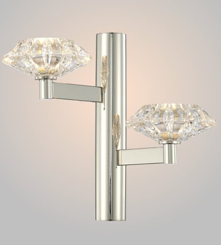 REBECA AP2 NICKEL Настенное бра Crystal Lux Rebeca REBECA AP2 NICKEL